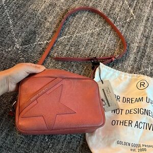 Golden Goose Logo Leather Bag